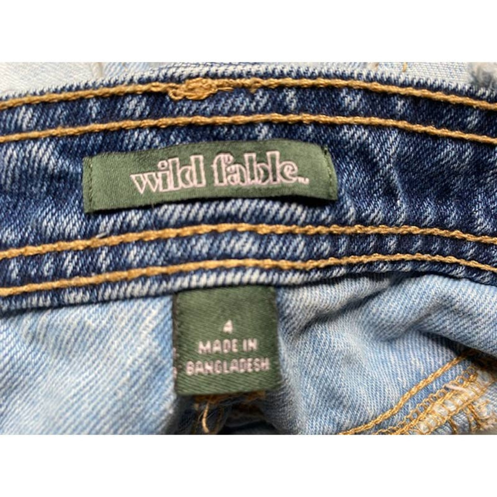 Wild Fable Womens Patch Work Denim Shorts Sz 4 - Picture 4 of 4